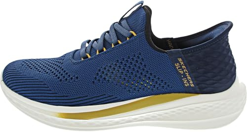 Skechers Herren Slade-Quinto Hands Free Slip-in Mokassin, blau, 43 EU