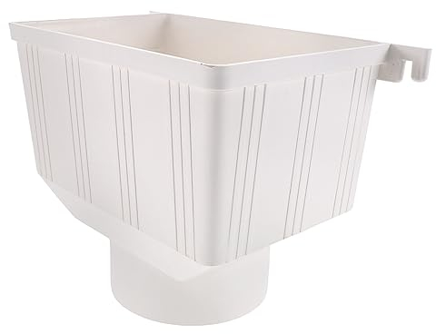 BESTonZON Pvc Fallrohr Regenwassersammelsystem 27x15x19,5cm Für Dachrinnen Und Regenwassernutzung Im Außenbereich