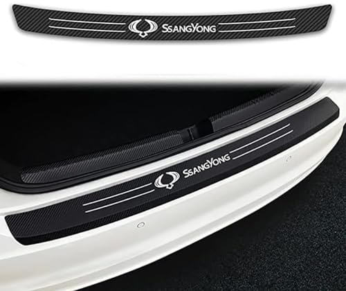 IUYTGTR Pegatinas Protectoras Parachoques Trasero Coche, para SsangYong Actyon Turismo Rodius Rexton Korando Accesorios Antiarañazos Borde,A