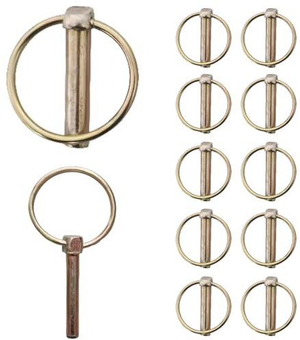 Mcoser Linch Pin 10Pcs 4.5mm Trailer Lock Pin Safety Retaining Pins Locking Pin Fasteners for Boat Kayak Canoe Trailer Tractor Trolley