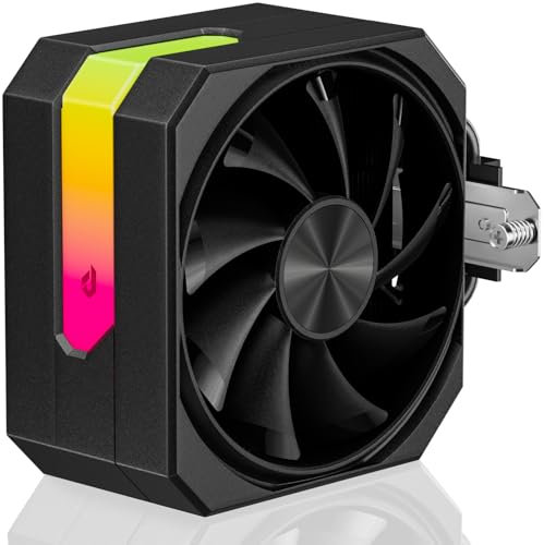 upHere gaming ARGB CPU Cooler,4 Heat Pipes CPU Kühler,120MM PWM Lüfter,Ohne Entfernen des Lüfters zu Installieren den CPU Kühler,für AMD AM4 AM5/Intel 2011/2066 (X79/X99),PC Kühler,up1KC4.