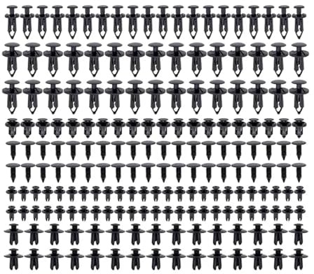 Viviance 190PCS Set Auto Universal Befestigung Niet Klemmbefestigung Stoßstange Trim Halter Befestigungssatz - 1 Satz