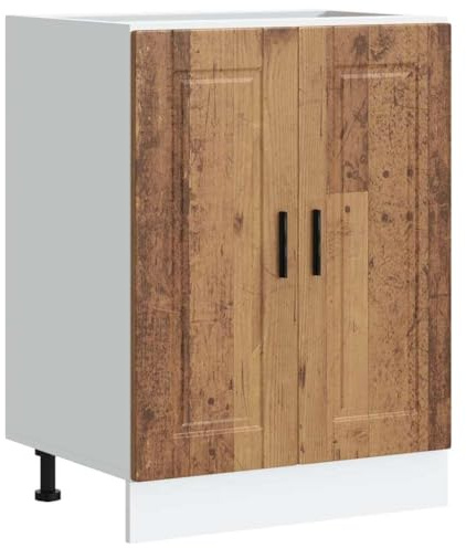 vidaXL Mueble bajo de Cocina Porto Madera Vieja Madera reconstituida