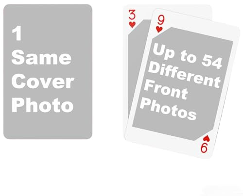 Benutzerdefinierte Spielkarten – Personalisierte Spielkarten, Kartendeck, Poker, Kartenspiele, 55 Fotoalbum, Hochzeitsgeschenk, Geburtstagsgeschenk, Babygeschenk von Custom System