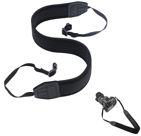Neoprene Camera Strap, Smart Controller Strap, High-Grade Nylon Braided Collar, Padded Neck or Shoulder Strap Suitable for Cameras from Canon, Nikon, Sony, Fujifilm, Olympus, Leica etc.