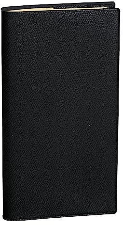 Quo Vadis Planin 521040Q Kalender 16 Italienische Sprache Jahr 2026 Farbe Schwarz Format 8,8 x 17 cm Wochenansicht 13 Monate Dezember - Dezember Papier Elfenbein Adressbuch abnehmbar Einband aus