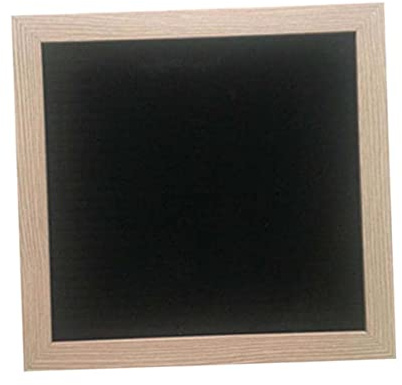 Uonlytech Eva Filz Letter Board Schwarze Message Tafel mit Holzrahmen Kreatives DIY Schwarzes Memoboard für Zuhause und Abwischbares Nachrichtenschild für Wanddekoration