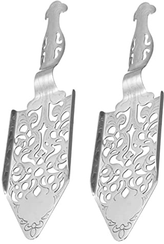 STOBAZA Cuillère à Absinthe En Acier Inoxydable 2 Pièces Cuillère à Sucre Vintage Multi-usages Accessoire De Bar Pour Cocktails