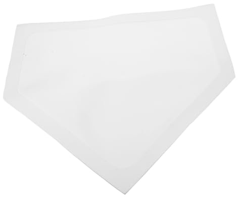 TOYANDONA Baseball Home Plate Training Mat Tpe White Flat Surface