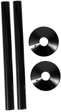 VALICLUD 2sets Pipe Decoration Ring Water Pipe Covers Sleeve Kit Decorative Plastic Covers for Radiator Bathroom Kitchen Home Use