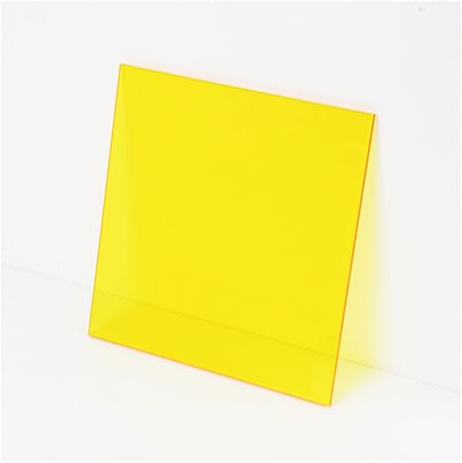 Farbige durchscheinende Acrylplatten, Gelbe Acrylglasplatte in verschiedenen Größen (3–10 mm) for Displayschilder und Kunst(5mm,300x400mm)