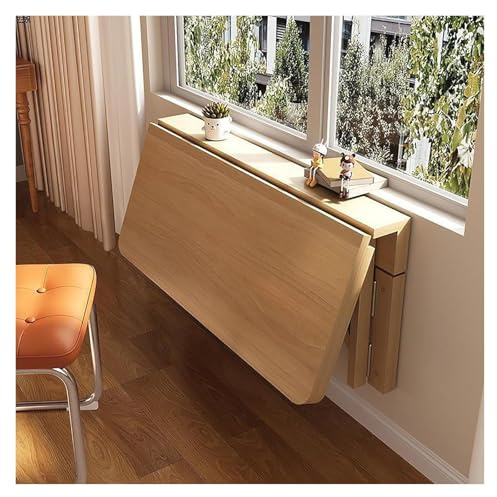 Schwebender Wandschreibtisch, Wandklapptisch aus Holz, gelb, mehrere Größen(120x50cm(47x20inch))