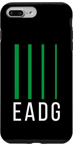 Guitare Basse Basse EADG 4 Cordes Coque pour iPhone 7 Plus/8 Plus