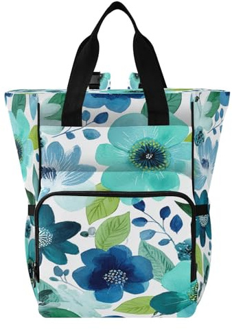 Ttgoth Sac à dos à langer imperméable avec porte-biberons isothermes, sac à dos de voyage multi-poches avec sangles de poussette pour maman et papa