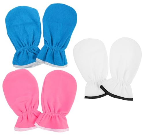 SWETRACE Paraffinhandschuhe 3 Paar Handmaske mit Kordelzug Wiederverwendbare Wachshandschuhe für Handpflege bei Trockener Haut in Wellness und Spa