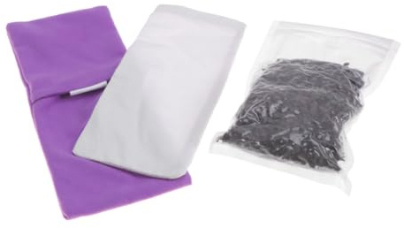 SKISUNO Cuscino per Occhi Yoga Porpora Semi di Lavanda e Cassia, Leggero e Confortevole per Riposo Oculare a Casa in Viaggio