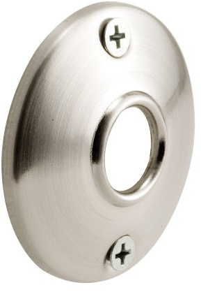 prime-line Produkte E 2542 Türknauf Rosetten, 2–1/2 in. Außen Durchmesser, Stahl, Satin Nickel Finish