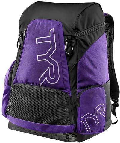 Alliance Backpack TYR Wet/Dry Athletic Gym and Pool Bag for Men and Women - Separate Wet/Dry Compartments, 45L Capacity, Ergonomic, Water-Resistant - Available in Team Colors