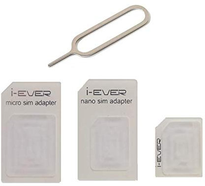 Adaptateur de Carte sim 3 en 1 pour Micro et Nano sim 50 Lots
