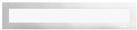 Durable Info-Rahmen Duraframe Magnetic Top (A3, Magnetrahmen für Überschriften) 5 Stück, silber, 498723 | Magnetrahmen zur Strukturierung von Informationen und Überschriften auf Schautafeln