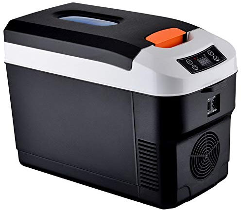 Frigo Portatile Frigorifero Auto Elettrico Frigorifero per Auto Raffreddatore/congelatore a compressore Mini Portatile da 10 Litri con Funzione di Raffreddamento e Riscaldamento per Auto, Campeggio, V