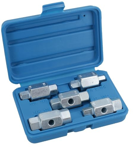 Drain Sump Plug Key Tool Set Axles Gear Box Car Repair Oil Change TE168
