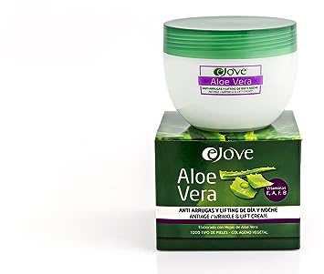 Ejove Cream med lyft- och anti-rynkeffekt 300 ml | Anti-aging-kräm för dag och natt | Fuktgivande och åtstramande ansiktskräm med aloe vera, karité-extrakt och eteriska oljor