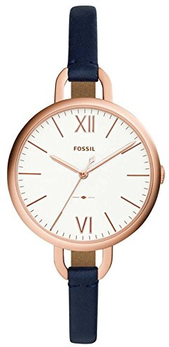Fossil Damen Armbanduhr Analog Quarz Leder ES4355