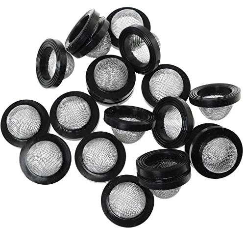 SQXBK Lot de 20 joints toriques en caoutchouc avec filtre en acier inoxydable 304 60 pour pommeau de douche de 1,27 cm