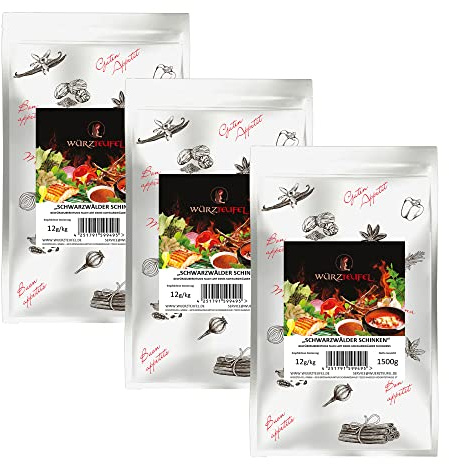 Schwarzwälder Schinken - Gewürzzubereitung, Schwarzwalder Rohschinken - Gewürz. 3 XL - Beutel je 1500g (4,5KG)