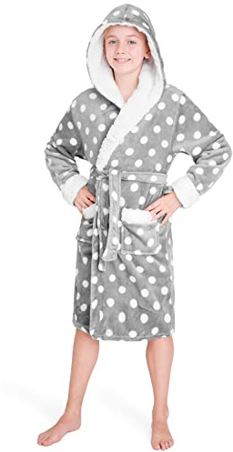 CityComfort Bata Niña - Bata de Estar por Casa de Forro Polar