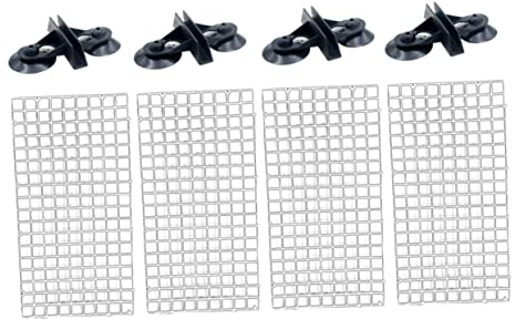 BUGUUYO Isolation Panel Lattice Plate Suction Cup Spliced for Fish Tank Aquascaping Supplies Random Color
