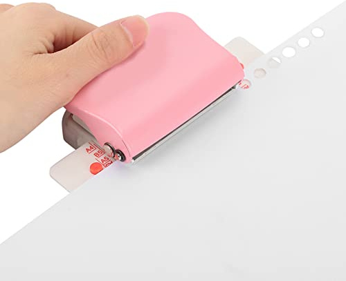 6-Loch-Desktop-Stanzer A4/A5/B5 Metall-Papierstanzer Manuelles Lochen mit Abfallbox für Berichtsdateien