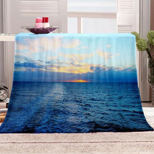 KQYLBM Winter Blanket 130 X 150 cm Kinderdecke Ozean Fleece Decke Kuscheldecke Flauschig
