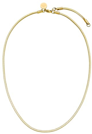 Purelei Flare Kette – Viereckige Snake-Chain – Perfekt für Layerings & Charms – Verstellbar 40/45 cm – 18K vergoldet, rosévergoldet oder Edelstahl – Moderner Statement-Schmuck (Gold)