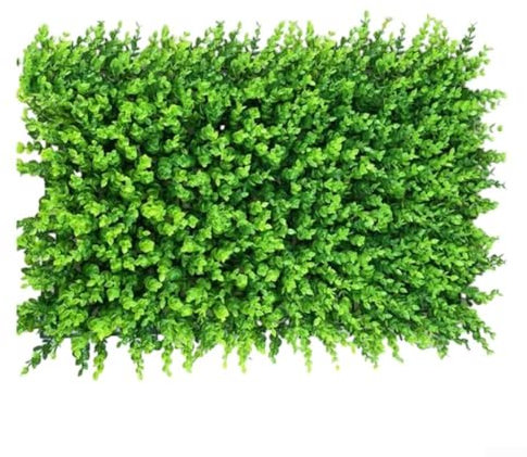 Panel de pared de césped artificial, 40 x 60 cm, panel de plantas verdes para interiores y exteriores, valla de seto, pantalla de privacidad, para jardín, hogar, sala de estar, oficina (#1)