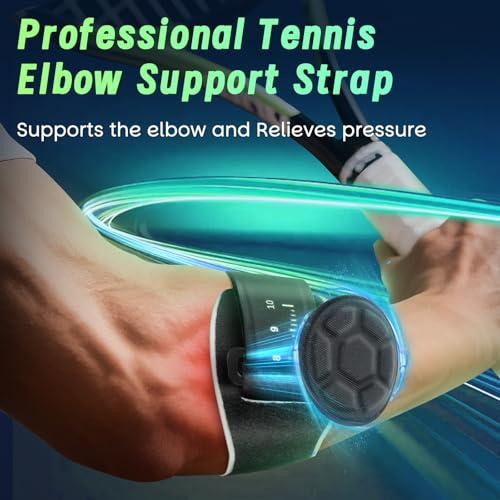 Winyoher Tennis Elbow Support Tennis Elbow Brace Adjustable Golfers Elbow Support with EVA Compression Pad Epicondylitis Clasp for Tendonitis Relief,Sports