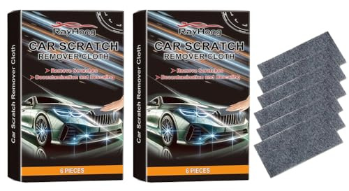 Panno Nano Rimuovi Graffi Auto, 12 Pezzi Nano Sparkle Cloth, Panni Magici per Rimuovere Graffi, Panno Riparatore Vernice Auto per Graffi Leggeri, SUV, motocicletta, RV