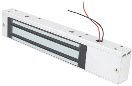 ViaGasaFamido Serrure Magnétique électrique de 280 Kg, Système de Contrôle d'accès en Alliage d'aluminium avec Force de Maintien de 600 Lb pour la sécurité 'une Porte à Ouverture Unique, Idéale