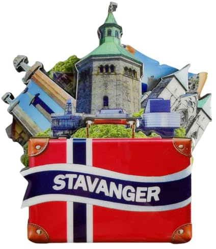 Stavanger Norwegen Kühlschrankmagnet Reise Souvenir Kühlschrank Dekoration Magnetaufkleber Handwerk 3D