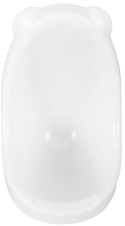 Abaodam Orinatoio per Maschi Altezza Regolabile, Design a Forma di Cartone Animato in Pp Bianco, Vasino Portatile per Piccoli Ragazzi per Allenamento al Vasino