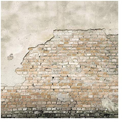 Art For The Home Papier peint panoramique Dublin Pierres 300 x 300cm Gris, Ocre