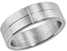 s.Oliver Herren Ring aus Edelstahl matt