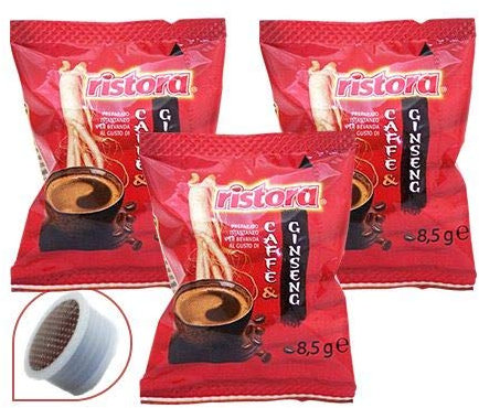 100 Capsule Compatibili Espresso Point Ristora Caffe' & Ginseng