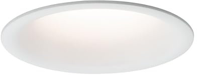 Paulmann 93416 Luminaria empotrable LED Cymbal, incl. 1x6,8 W IP44, regulable, foco empotrable, blanco mate, Spot, plástico, lámpara empotrable 2700 K