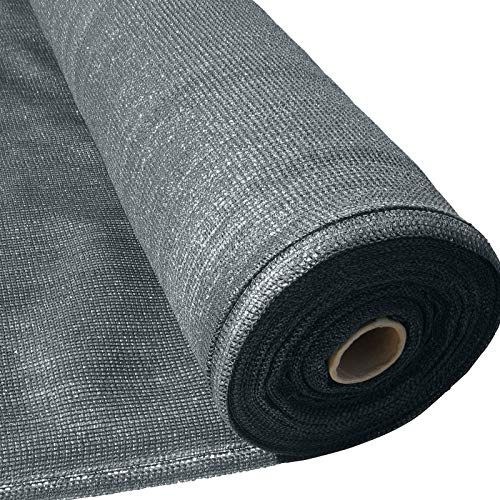 Masgard® Brise Vue renforcé Anthracite 150 g/m² Brise Vent Tissu d'ombrage différentes Dimensions (1,50 m x 25,00 m = 37,5 m² (en Rouleau))