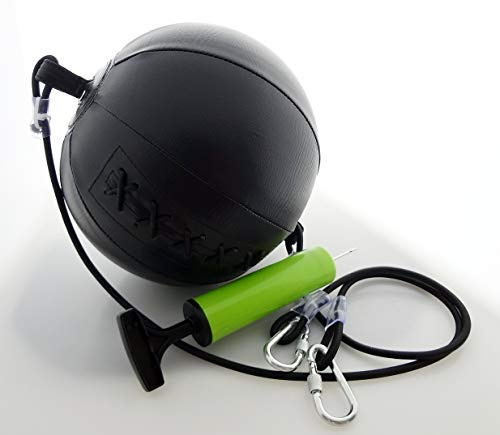 Palla Tesa Palla Francese Elastica Gonfiabile per Allenamento Sacco velocità Muay Thai Boxe Kick MMA Sanda Double Hand Ball (Palla Tesa)