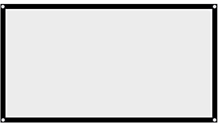 Écran de Projection de 60 à 120 Pouces, écran de Films de Projecteur Portable Anti-pli Pliable 16:9 pour Cinéma Maison Extérieur Intérieur pour Film de Camping en Plein Air, Cinéma (60 pouces)