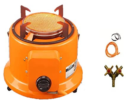 Butane Heater Outdoor Camping Stove Propane Heater Portable Camp Tent Heater for Camping, 1.3kW High Efficiency Portable Gas Heater with Rotatable Handle for Camping Caravan Tent Fishing
