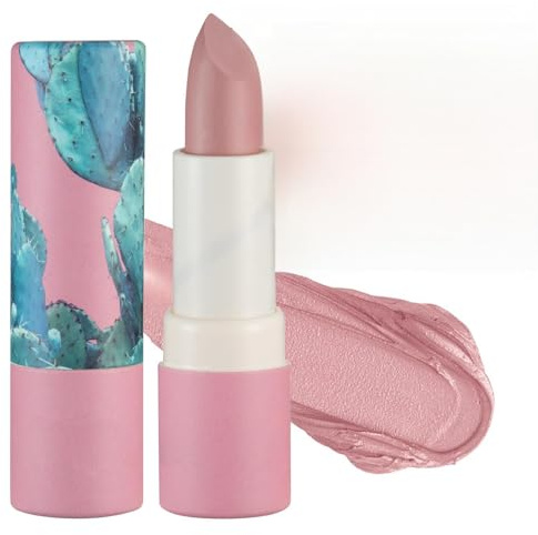 Pale Pink Lipstick,Matte,Smooth,Waterproof,Highly Pigmented Lipsticks（04#Pale Pink）